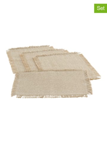 Jotex 4er-Set: Tischsets ''Suraja'' in Creme