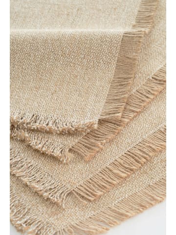 Jotex 4-delige set: placemats "Suraja" crème