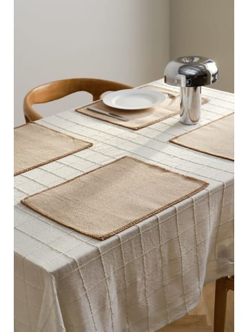 Jotex 4-delige set: placemats "Fatima" crème