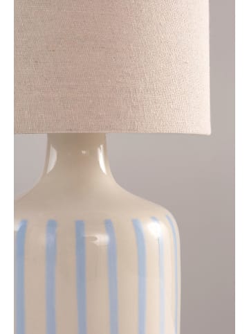 Jotex Tischleuchte ''Lisa'' in Beige/ Hellblau - (H)38 x Ø 19 cm