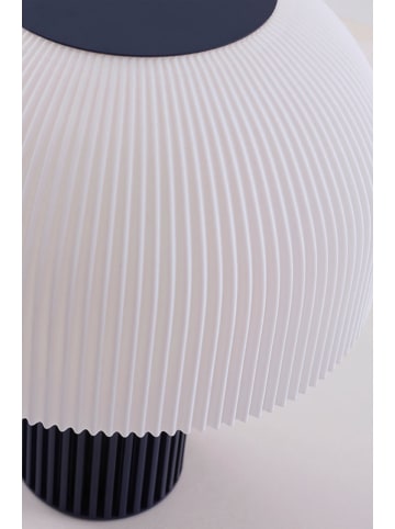 Jotex Lampa stołowa "Maya" w kolorze granatowo-białym - wys. 29 x Ø 24 cm