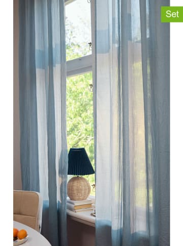 Jotex Zasłony (2 pary) "Cia" w kolorze niebieskim