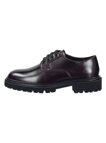 GANT Footwear Leder-Schnürschuhe "Ivyhill" in Bordeaux