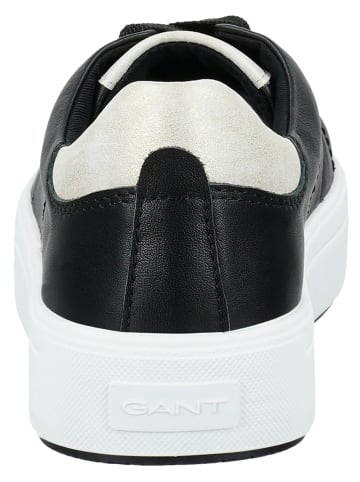 GANT Footwear Skórzane sneakersy "Avino" w kolorze czarnym