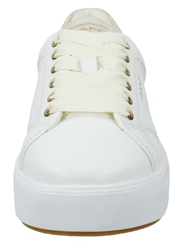 GANT Footwear Leder-Sneakers "Avino" in Weiß