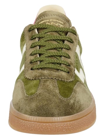 GANT Footwear Leder-Sneakers "Cuzima" in Oliv