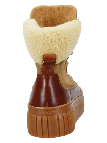 GANT Footwear Leder-Boots "Snowmont" in Hellbraun