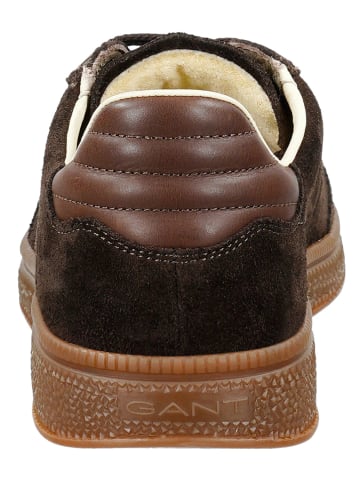 GANT Footwear Skórzane sneakersy "Cuzmo" w kolorze brązowym