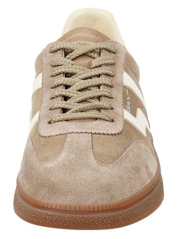 GANT Footwear Skórzane sneakersy "Cuzmo" w kolorze beżowym