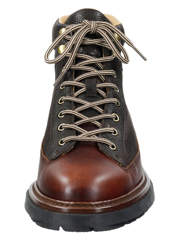 GANT Footwear Skórzane botki "Hillprep" w kolorze brązowym