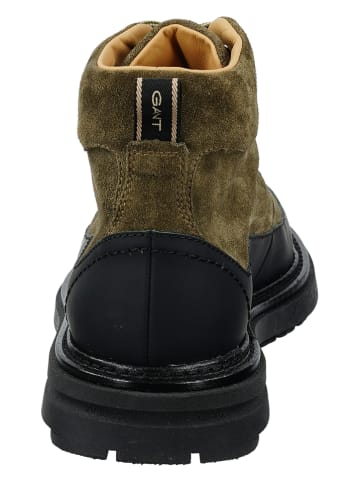 GANT Footwear Skórzane botki "Hillprep" w kolorze oliwkowym