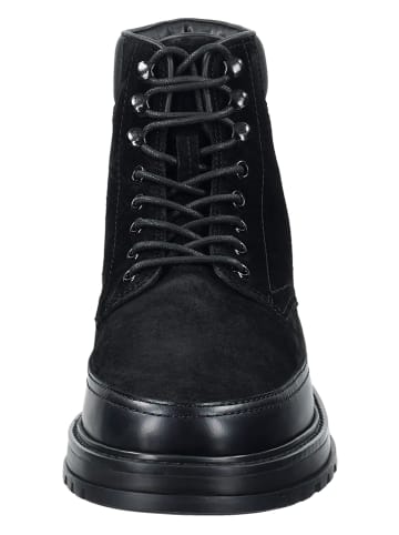 GANT Footwear Skórzane botki "Clafton" w kolorze czarnym