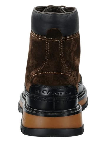 GANT Footwear Skórzane botki "Clafton" w kolorze brązowym