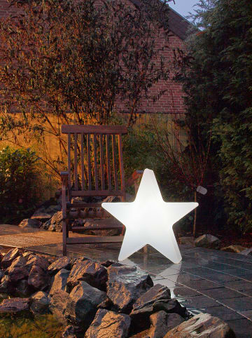 8 seasons LED-Solardekoleuchte "Shining Star" in Weiß - Ø 60 cm