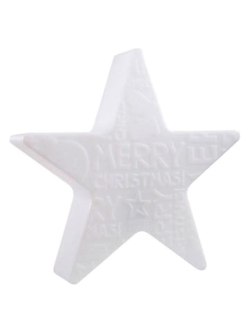 8 seasons Dekoracyjna lampa LED "Merry Christmas" w kolorze białym - Ø 60 cm