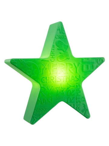 8 seasons Dekoracyjna lampa LED "Merry Christmas" w kolorze zielonym - Ø 60 cm