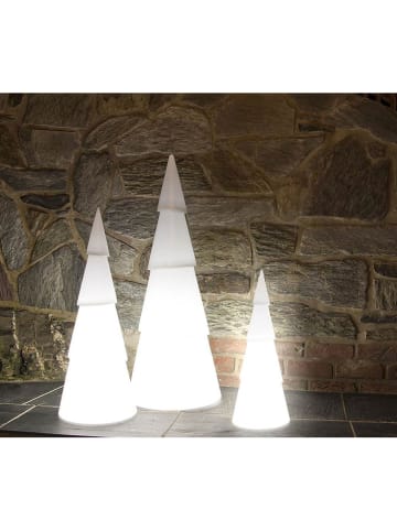 8 seasons Dekoracyjna lampa LED "Shining Tree" w kolorze białym - wys. 55 x Ø 21 cm