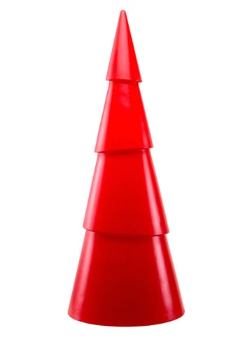 8 seasons Decoledlamp "Shining Tree" rood - (H)55 x Ø 21 cm