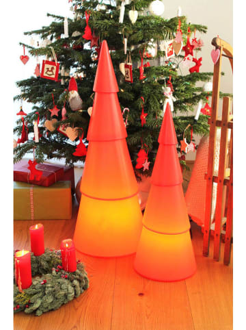 8 seasons Decoledlamp "Shining Tree" rood - (H)75 x Ø 29 cm