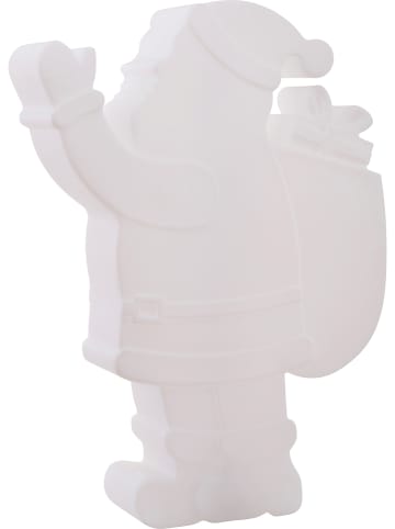 8 seasons Dekoracyjna lampa LED "Shining Santa" w kolorze białym - wys. 78 cm