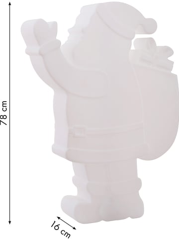 8 seasons LED-Dekoleuchte "Shining Santa" in Weiß - (H)78 cm