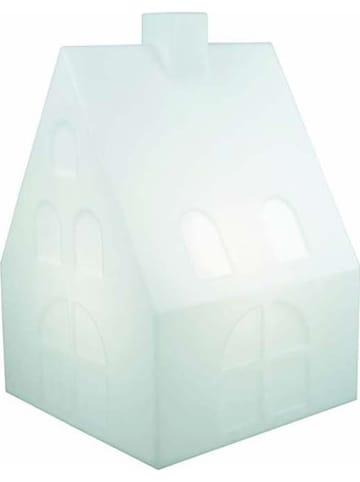 8 seasons Decoratieve ledlamp "Shining House" wit - (B)38,5 x (H)57 x (D)38,5 cm