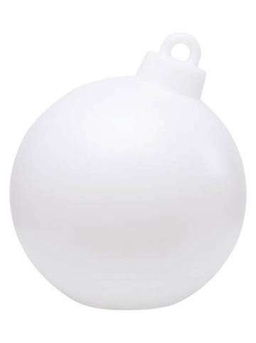 8 seasons LED-Dekoleuchte "Christmas Ball" in Weiß - Ø 33 cm