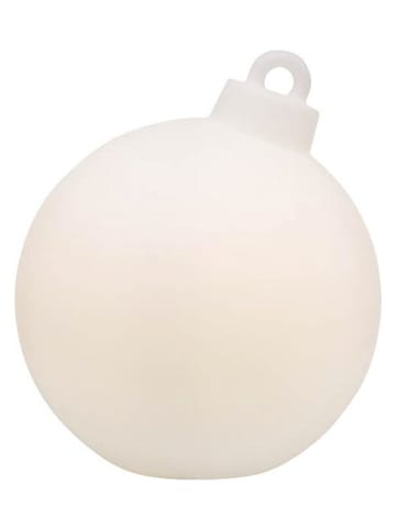 8 seasons LED-Dekoleuchte "Christmas Ball" in Weiß - Ø 33 cm