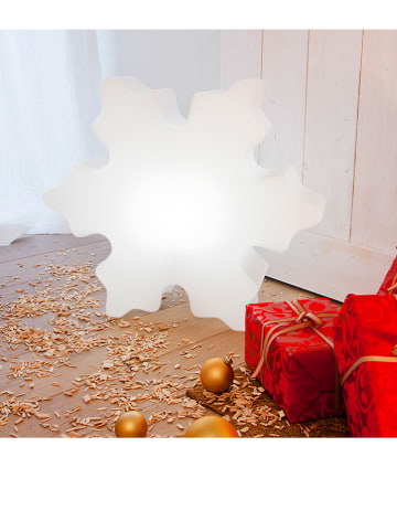 8 seasons Dekoracyjna lampa solarna LED w kolorze białym - wys. 59 cm