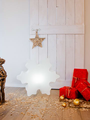 8 seasons LED-Solardekoleuchte "Shining Crystal" in Weiß -(H)59 cm