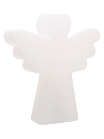 8 seasons Dekoracyjna lampa LED "Shining Angel" w kolorze białym - 34 x 40 cm