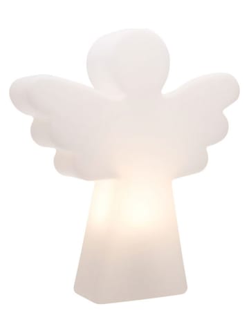 8 seasons Dekoracyjna lampa LED "Shining Angel" w kolorze białym - 34 x 40 cm