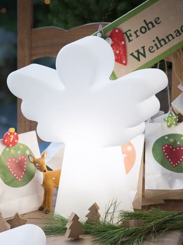 8 seasons LED-Solardekoleuchte "Shining Angel" in Weiß - (H)34 cm