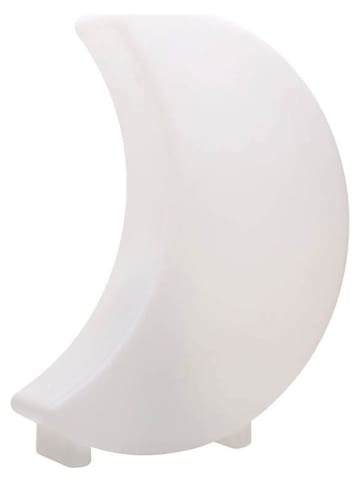 8 seasons Dekoracyjna lampa LED "Shining Moon" w kolorze białym - 28,5 x 41 cm