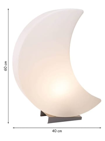 8 seasons Dekoracyjna lampa LED "Shining Moon" w kolorze białym - 40 x 60 x 14,5 cm