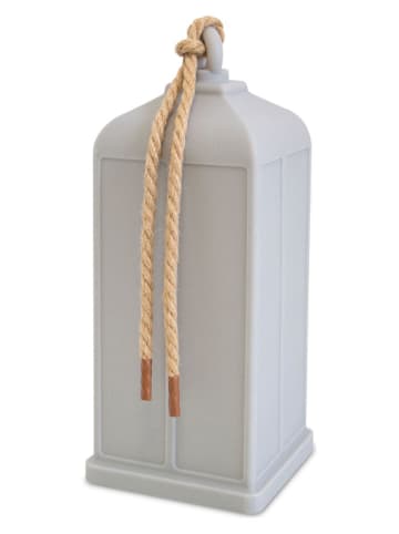 8 seasons Decoledlamp "Lantern" grijs - (B)19 x (H)45 cm
