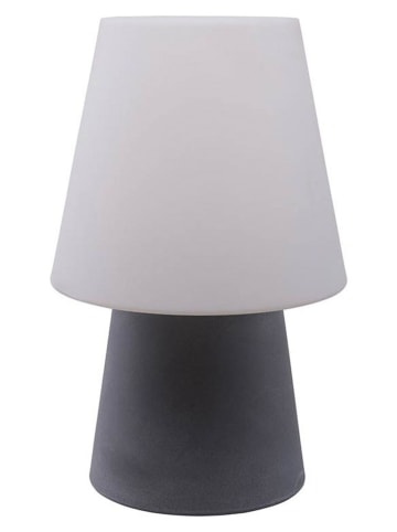 8 seasons Ledtafellamp "No. 1" grijs/wit - (H)60 x Ø 39 cm