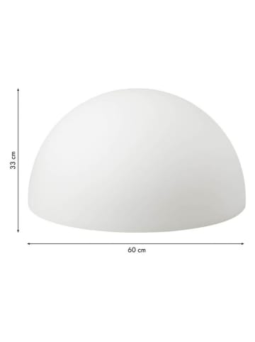 8 seasons Dekoracyjna lampa LED "Sunrise" w kolorze białym - wys. 33 x Ø 60 cm