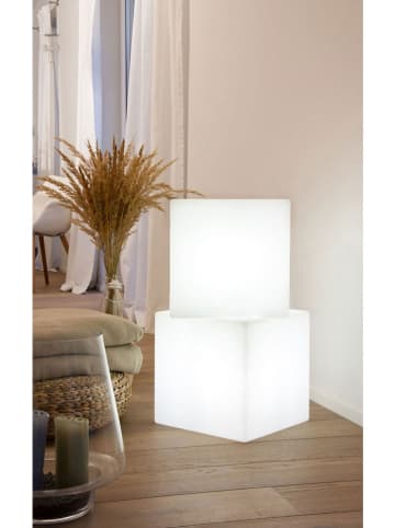 8 seasons Decoledlamp "Cube" wit - (B)43 x (H)43 cm