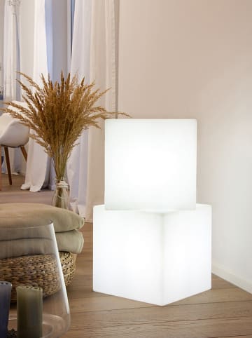 8 seasons Decoratieve ledsolarlamp "Shining Cube" - (B)43 x (H)43 x (D)43 cm