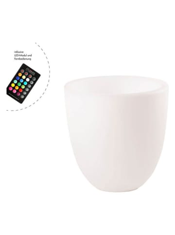 8 seasons LED-Dekoleuchte "Curvy Pot" mit Farbwechsel - (H)39 x  Ø 39 cm