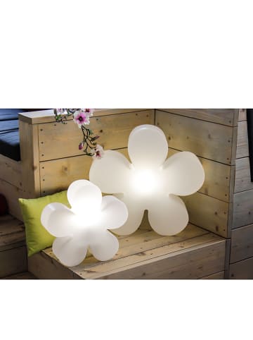8 seasons Dekoracyjna lampa LED "Shining Flower" w kolorze białym - Ø 40 cm