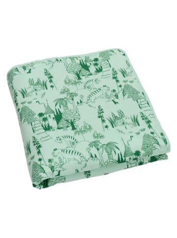 Moomin Bettüberwurf ''Garden Party'' in Grün - (L)260 x (B)260 cm