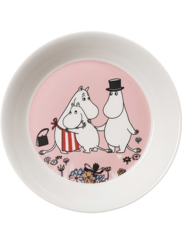 Moomin Untertasse ''Family Time'' in Rosa/ Weiß - Ø 15 cm