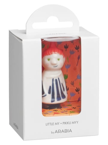 Moomin Figurka dekoracyjna w kolorze biało-granatowo-pomarańczowym - dł. 6 cm