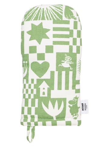 Moomin Ofenhandschuh ''Party'' in Grün - (L)34 x (B)15 cm