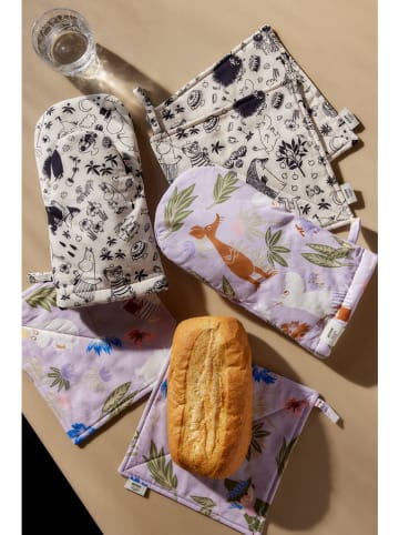 Moomin 2er-Set: Topflappen ''Moomin'' in Lila - (L)22 x (B)22 cm