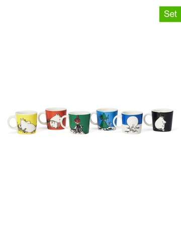 Moomin Filiżanki (6 szt.) "1st Classics" ze wzorem - 120 ml