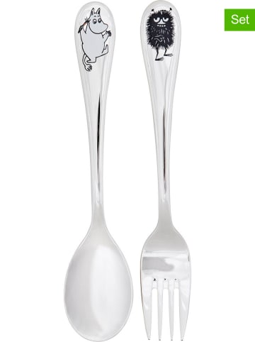 Moomin 2tlg. Kinder-Besteckset "Moomin & Stinky" in Silber