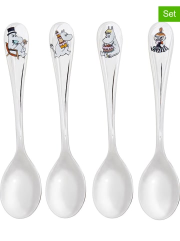 Moomin 4er-Set: Kaffeelöffel ''Celebration'' in Silber